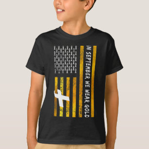 Camiseta Bandera De Estados Unidos En Septiembre Usamos Cán