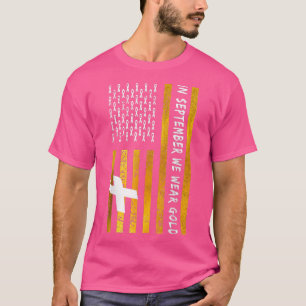 Camiseta Bandera De Estados Unidos En Septiembre Usamos Cán