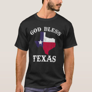 Camiseta Bandera de Estados Unidos en Texas Textos Dios ben