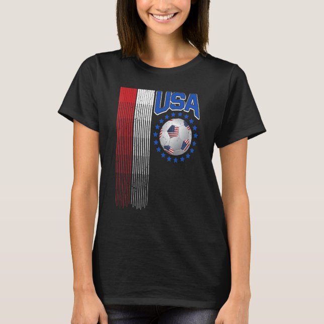 Camiseta Bandera de Estados Unidos Estados Unidos Hincha Fú (Anverso)