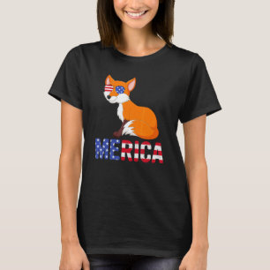 Camiseta Bandera De Estados Unidos Fox Gafas De Sol Patriót