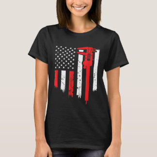 Camiseta Bandera De Estados Unidos Herramientas De Mecánico
