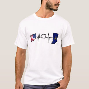 Camiseta Bandera de Estados Unidos Indiana Americana - Esta