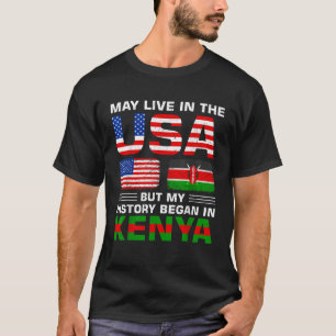 Camiseta Bandera de Estados Unidos Kenia Bandera Kenia Root