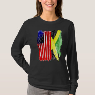 Camiseta Bandera De Estados Unidos Medio Estadounidense Raí