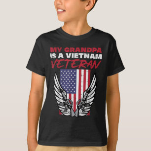 Camiseta Bandera de Estados Unidos Mi Abuelo Vietnam Vetera