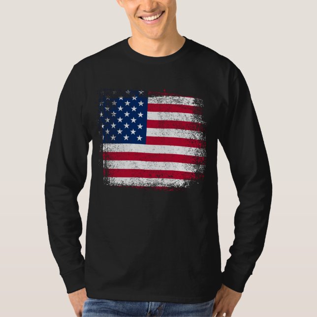 Camiseta Bandera De Estados Unidos Molesta 4 De Julio Estre (Anverso)