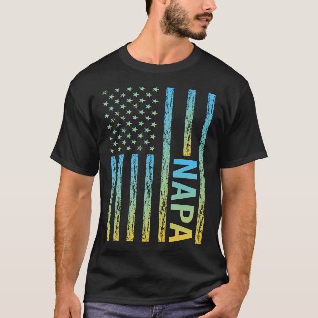 Camiseta Bandera de Estados Unidos - Napa (Anverso)