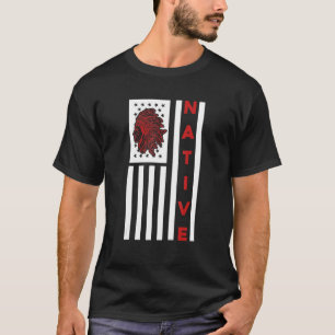 Camiseta Bandera de Estados Unidos Nativo de Estados Unidos