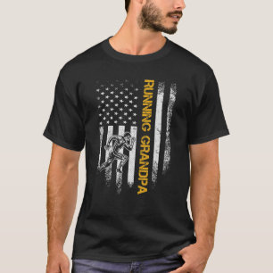 Camiseta Bandera de Estados Unidos orgullosa de correr al c