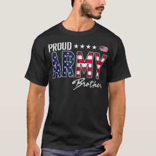 Camiseta Bandera de Estados Unidos Orgulloso Hermano Zip