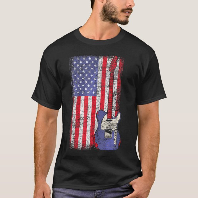Camiseta Bandera De Estados Unidos Patriótica (Anverso)