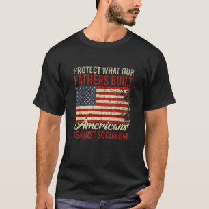 Camiseta Bandera de Estados Unidos Patriótico Capitalismo a