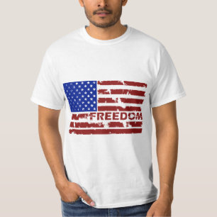 Camiseta Bandera de Estados Unidos por Grunge Freedom