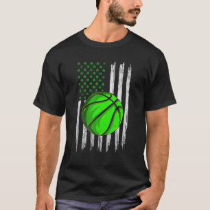 Camiseta Bandera de Estados Unidos Retro Baloncesto Shamroc