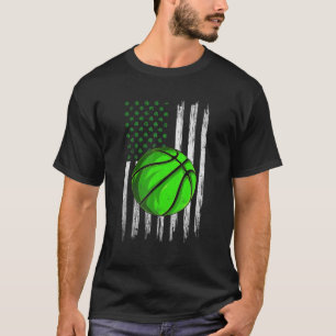 Camiseta Bandera de Estados Unidos Retro Baloncesto Shamroc