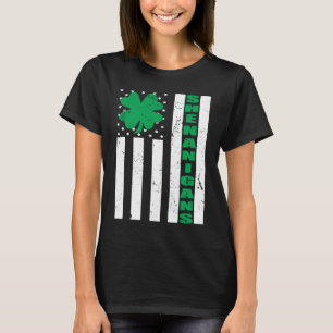 Camiseta Bandera de Estados Unidos Shenanigans Saint Patric