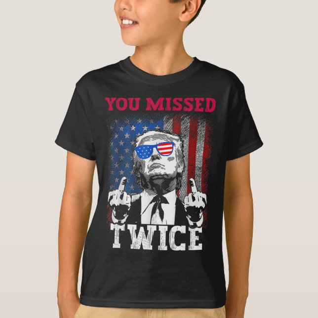 Camiseta Bandera De Estados Unidos Trump 2024 Que Perdiste  (Anverso)
