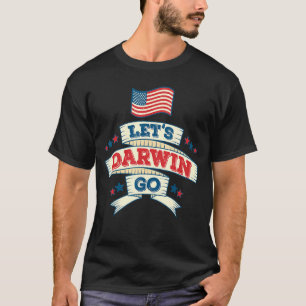 Camiseta Bandera de Estados Unidos vamos a ir a Darwin Shir