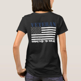 Camiseta Bandera de Estados Unidos - Veterana NAVY BLUE - V