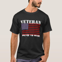 Camiseta Bandera de Estados Unidos - Veterano - Vale la pen