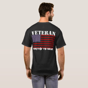 Camiseta Bandera de Estados Unidos - Veterano - Vale la pen
