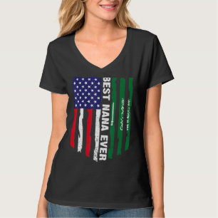 Camiseta Bandera De Estados Unidos Y Bandera De Arabia Saud