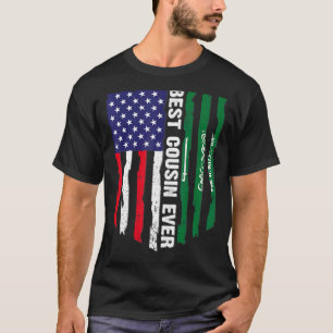 Camiseta Bandera De Estados Unidos Y Bandera De Arabia Saud