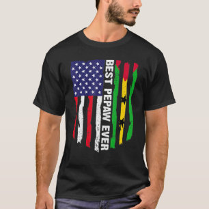 Camiseta Bandera De Estados Unidos Y Bandera De Santo Tomé