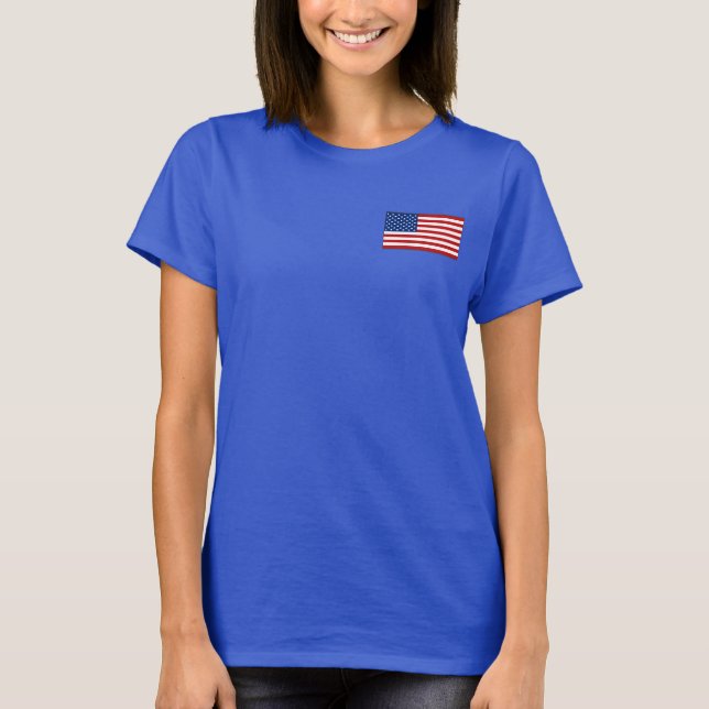Camiseta Bandera de Estados Unidos y Map dk T-Shirt (Anverso)