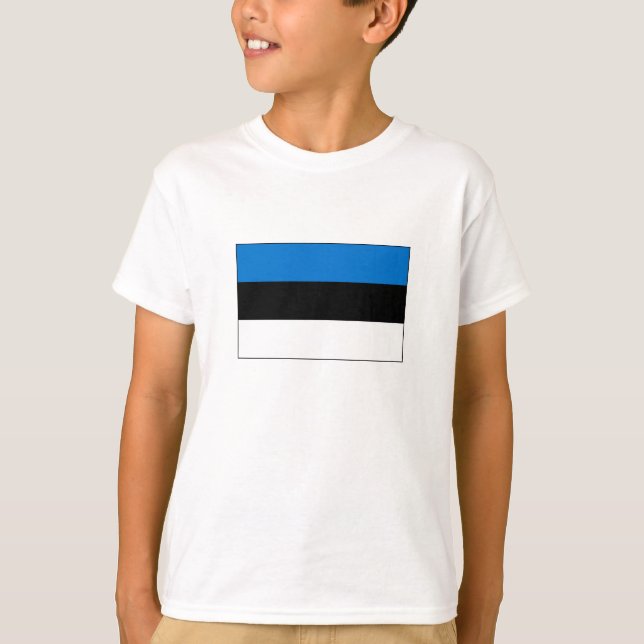 Camiseta Bandera de Estonia (Anverso)