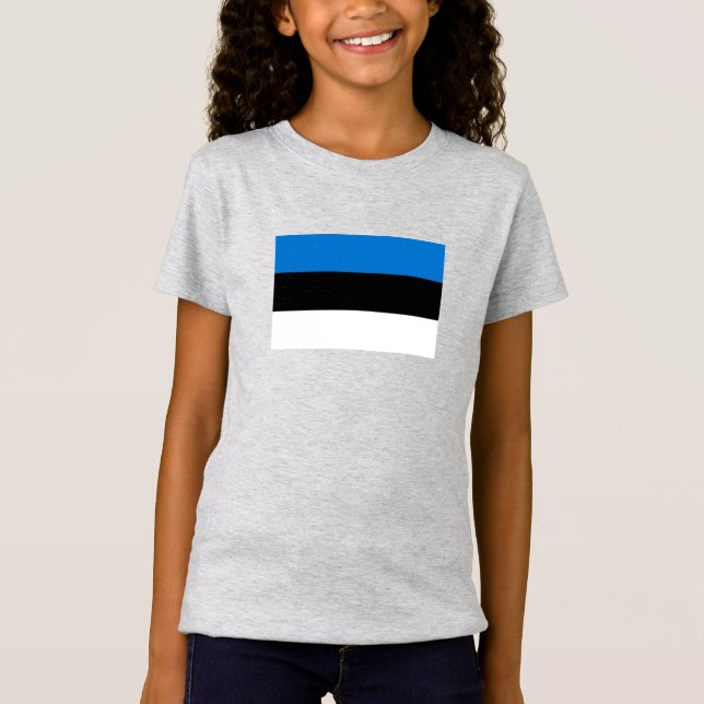 Camiseta Bandera de Estonia (Anverso)