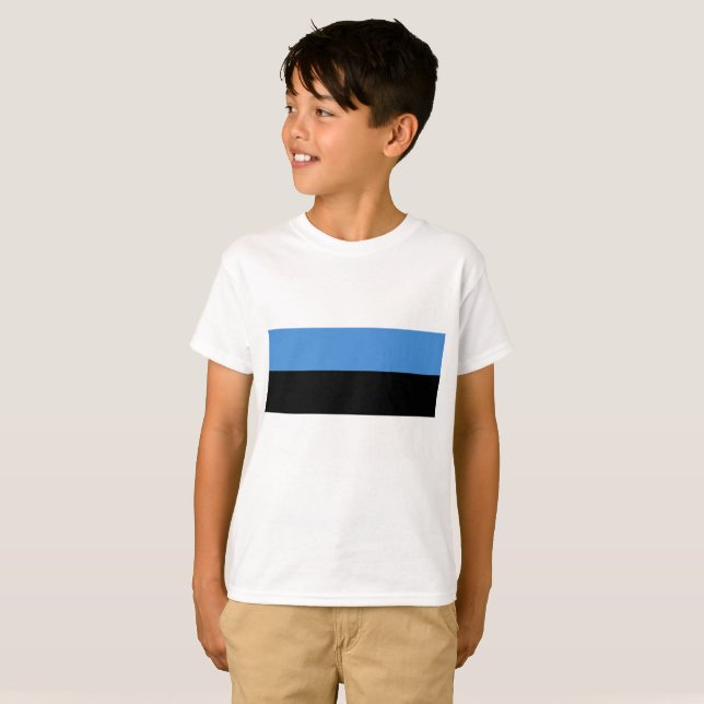 Camiseta Bandera de Estonia (Anverso completo)