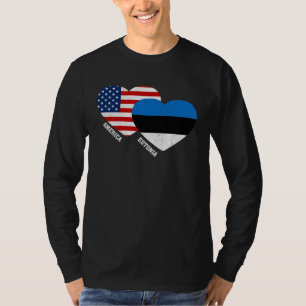 Camiseta Bandera de Estonia Orgullo Estonio Americano Vinta