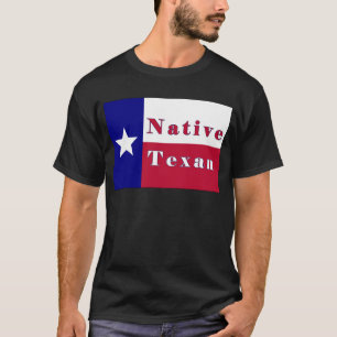 Camiseta Bandera de estrella de solitario texana nativa