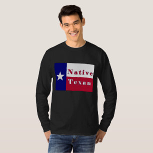Camiseta Bandera de estrella de solitario texana nativa