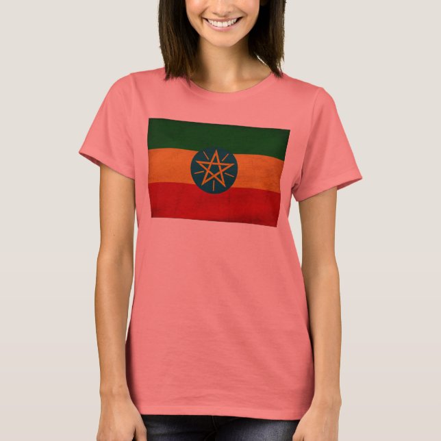 Camiseta Bandera de Etiopía (Anverso)