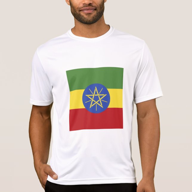 Camiseta bandera de Etiopía (Anverso)