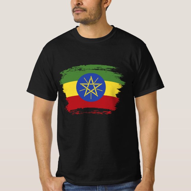 Camiseta Bandera de Etiopía (Anverso)
