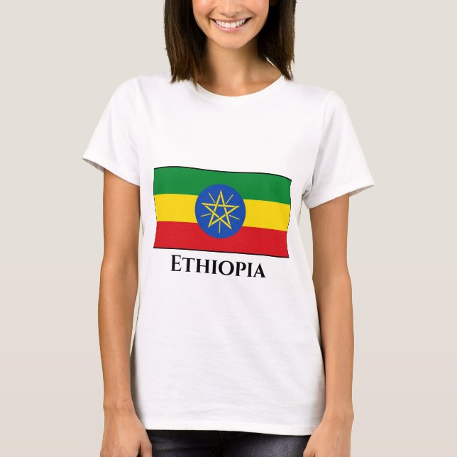 Camiseta Bandera de Etiopía (etíope) (Anverso)