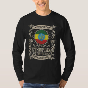 Camiseta Bandera de Etiopía Etíopes orgullosos hombres y mu