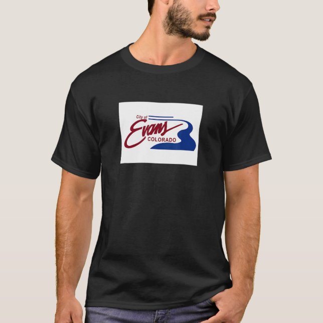 Camiseta Bandera de Evans Colorado (Anverso)