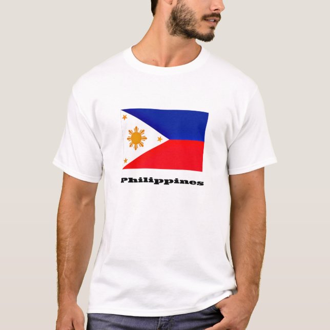 Camiseta Bandera de Filipinas, archipiélago, (Anverso)