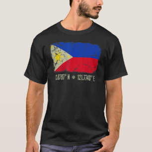 Camiseta Bandera de Filipinas coordina a los hombres filipi