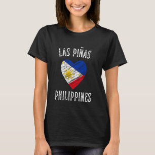 Camiseta Bandera de Filipinas Corazón Ciudad de Las Piñas
