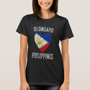 Camiseta Bandera de Filipinas Corazón Ciudad de Olongapo