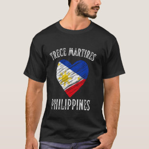 Camiseta Bandera de Filipinas Corazón Trece Mártires Ciudad