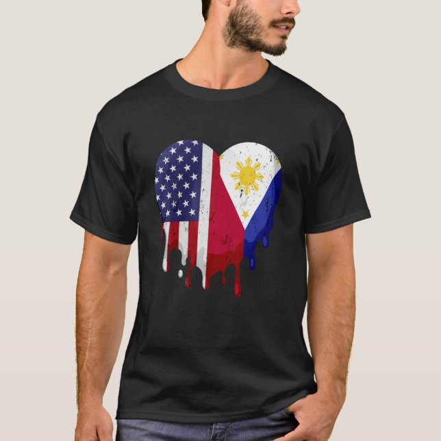 Camiseta Bandera de Filipinas en el mes de la herencia fili (Anverso)