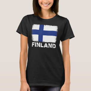 Camiseta Bandera de Finlandia Apoyo a las mujeres finlandes