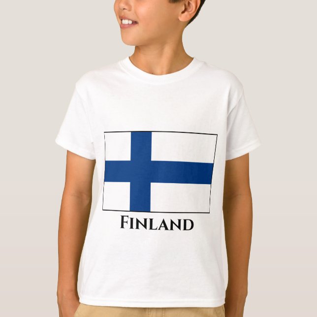Camiseta Bandera de Finlandia (finlandesa) (Anverso)